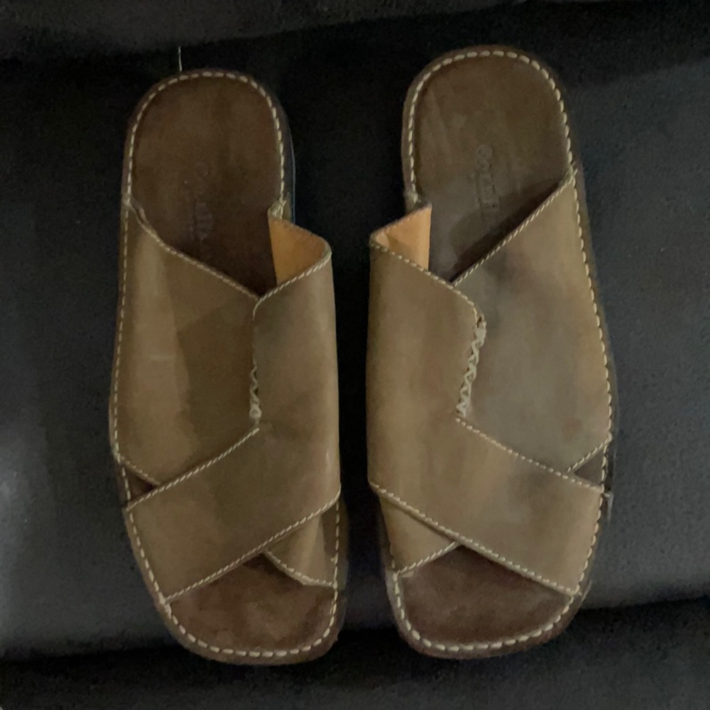 Cole Haan Leather Slides